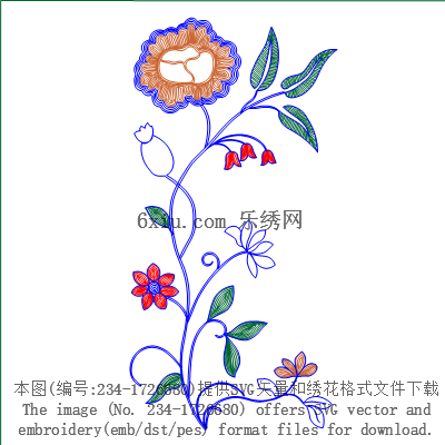 svg矢量绣花图下载