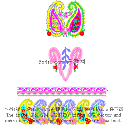 svg矢量绣花图下载