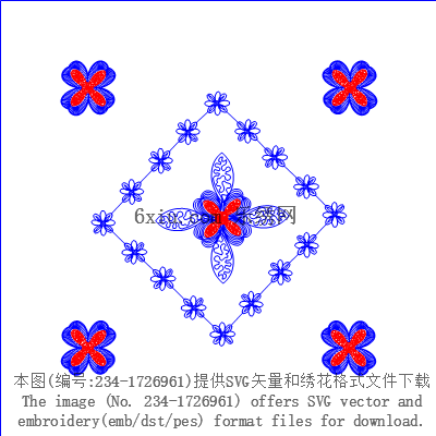 svg矢量绣花图下载