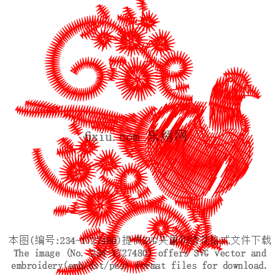 svg矢量绣花图下载
