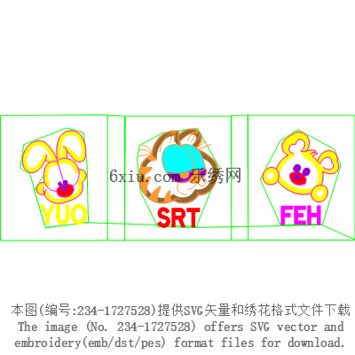 svg矢量绣花图下载