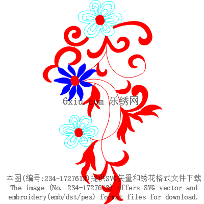 svg矢量绣花图下载
