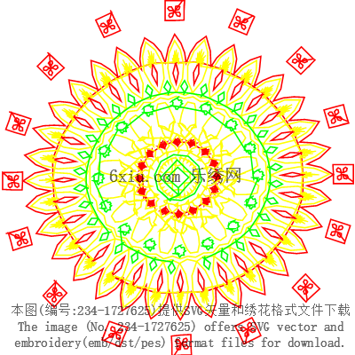 svg矢量绣花图下载