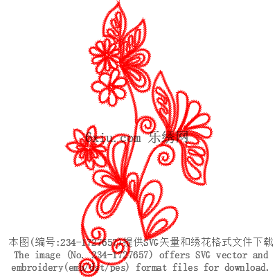 svg矢量绣花图下载