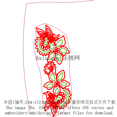 svg矢量绣花图下载