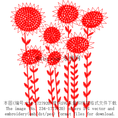 svg矢量绣花图下载