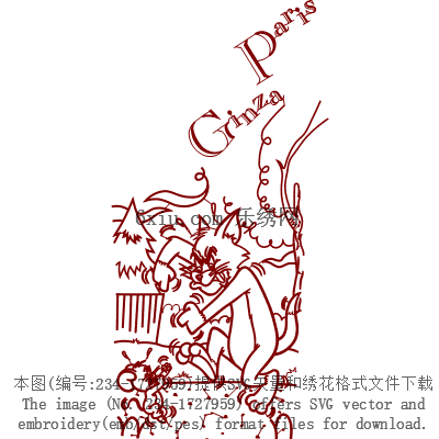 svg矢量绣花图下载