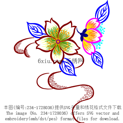 svg矢量绣花图下载