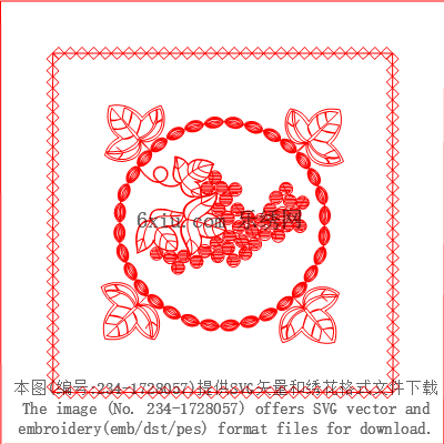 svg矢量绣花图下载