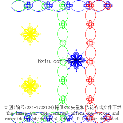 svg矢量绣花图下载