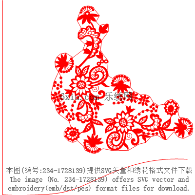 svg矢量绣花图下载