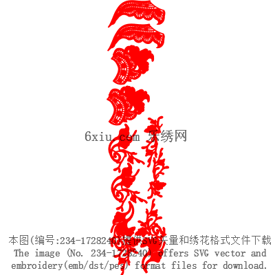 svg矢量绣花图下载