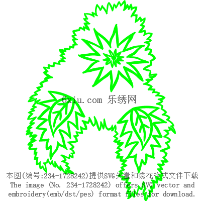 svg矢量绣花图下载