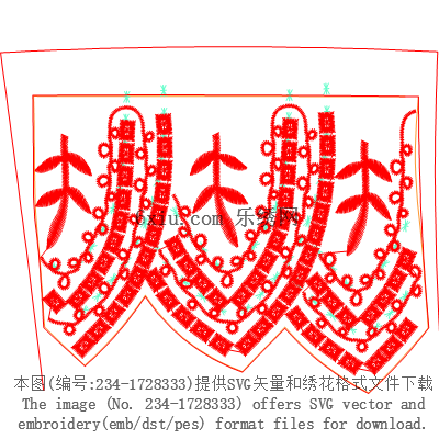svg矢量绣花图下载