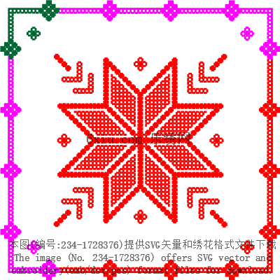 svg矢量绣花图下载
