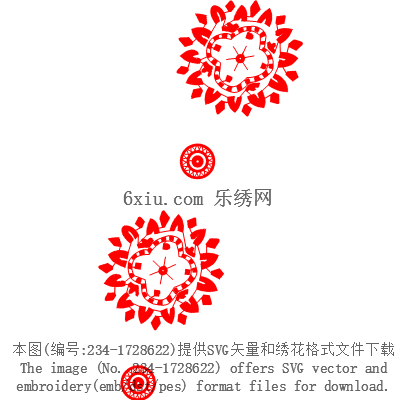 svg矢量绣花图下载