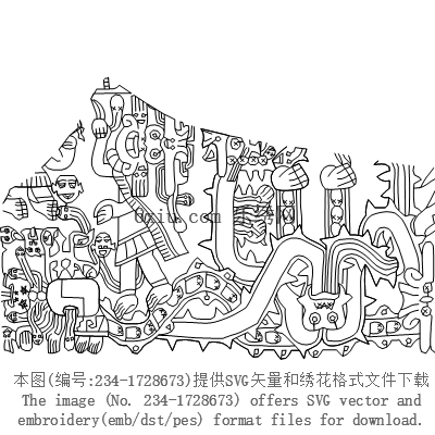 svg矢量绣花图下载