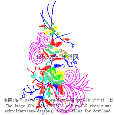 svg矢量绣花图下载