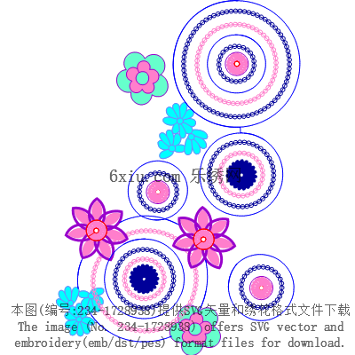 svg矢量绣花图下载