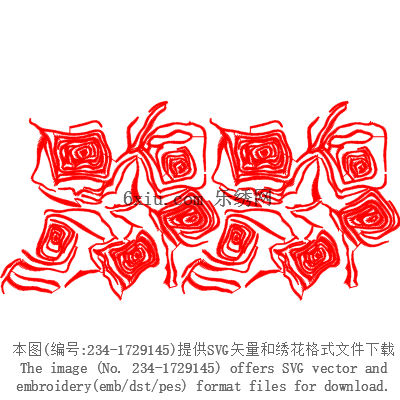 svg矢量绣花图下载