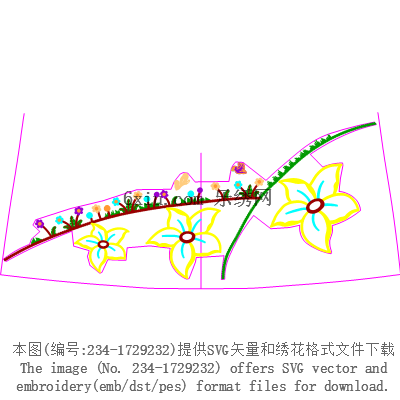 svg矢量绣花图下载