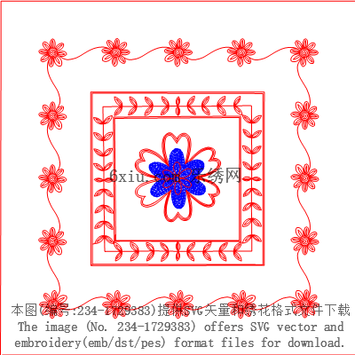 svg矢量绣花图下载