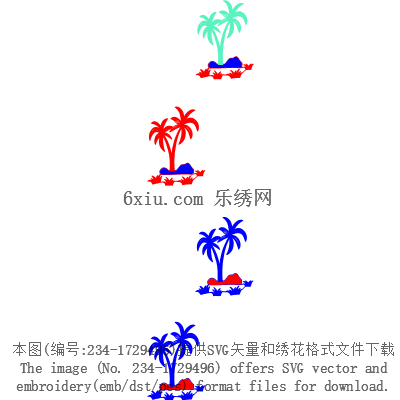 svg矢量绣花图下载
