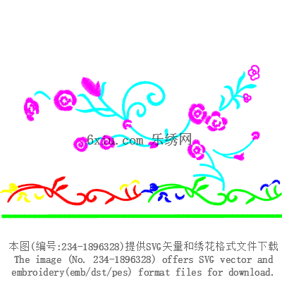 svg矢量绣花图下载