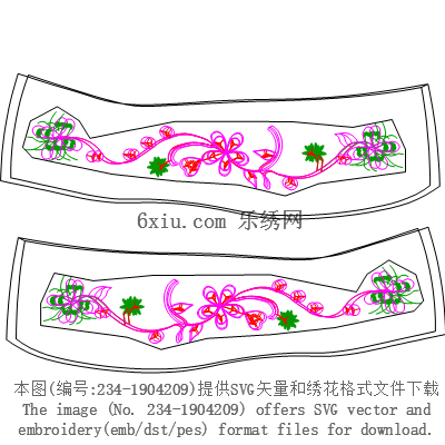 svg矢量绣花图下载