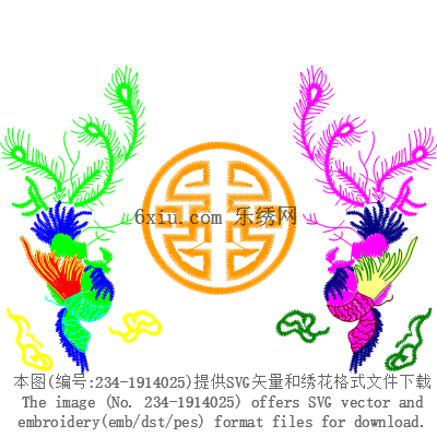 svg矢量绣花图下载