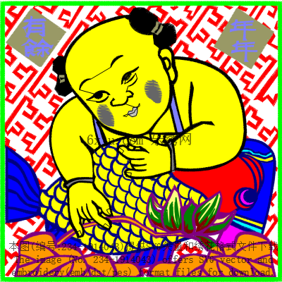svg矢量绣花图下载