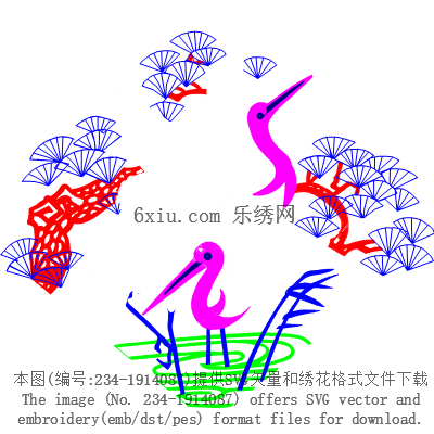 svg矢量绣花图下载