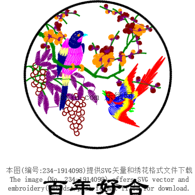 svg矢量绣花图下载