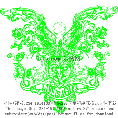 svg矢量绣花图下载