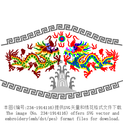 svg矢量绣花图下载