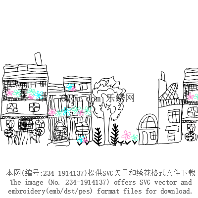 svg矢量绣花图下载