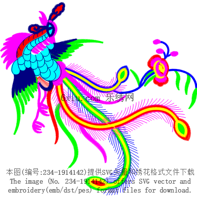 svg矢量绣花图下载