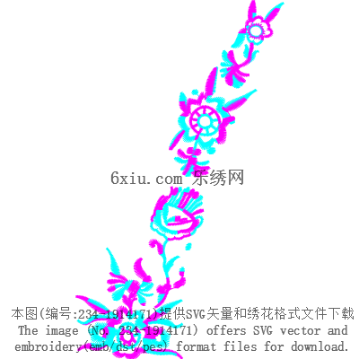 svg矢量绣花图下载