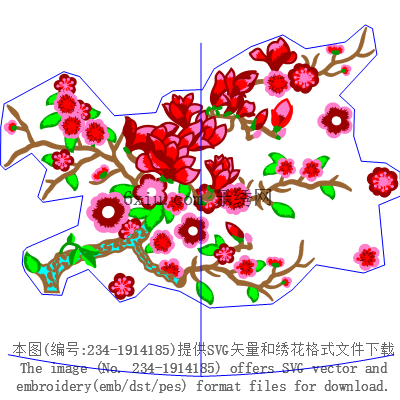 svg矢量绣花图下载