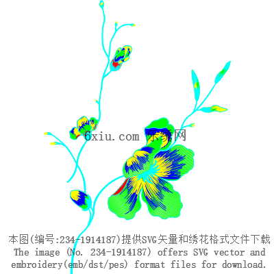 svg矢量绣花图下载