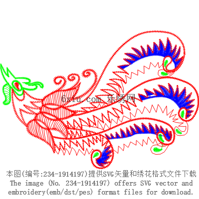svg矢量绣花图下载