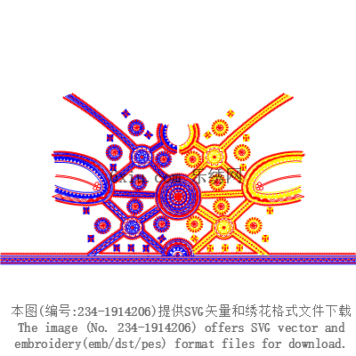 svg矢量绣花图下载