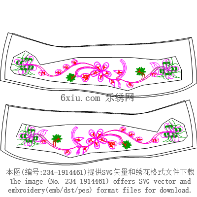 svg矢量绣花图下载