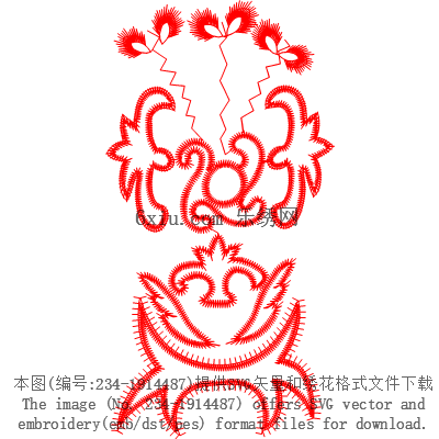 svg矢量绣花图下载