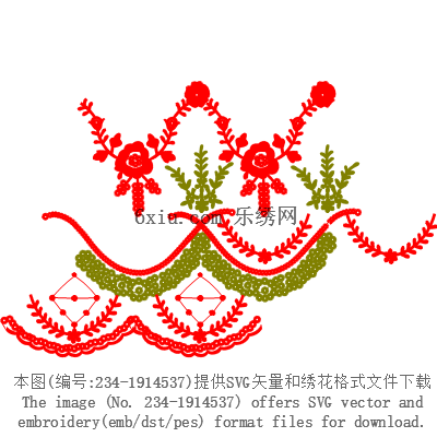 svg矢量绣花图下载