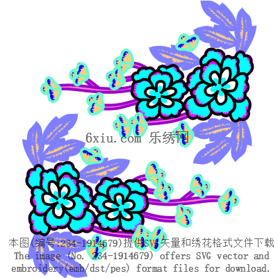 svg矢量绣花图下载