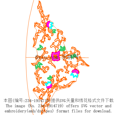 svg矢量绣花图下载