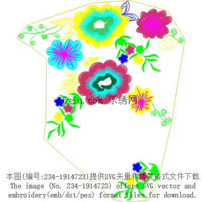 svg矢量绣花图下载