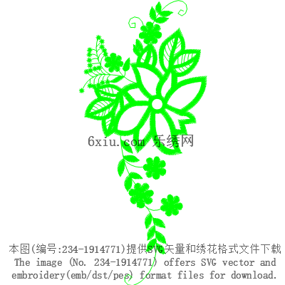 svg矢量绣花图下载