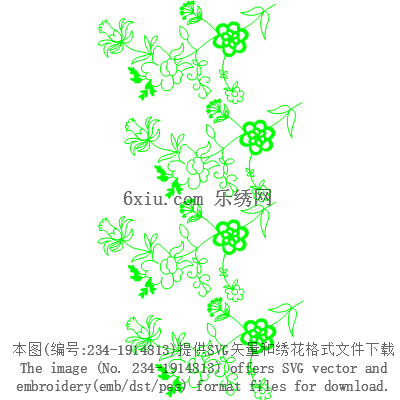 svg矢量绣花图下载